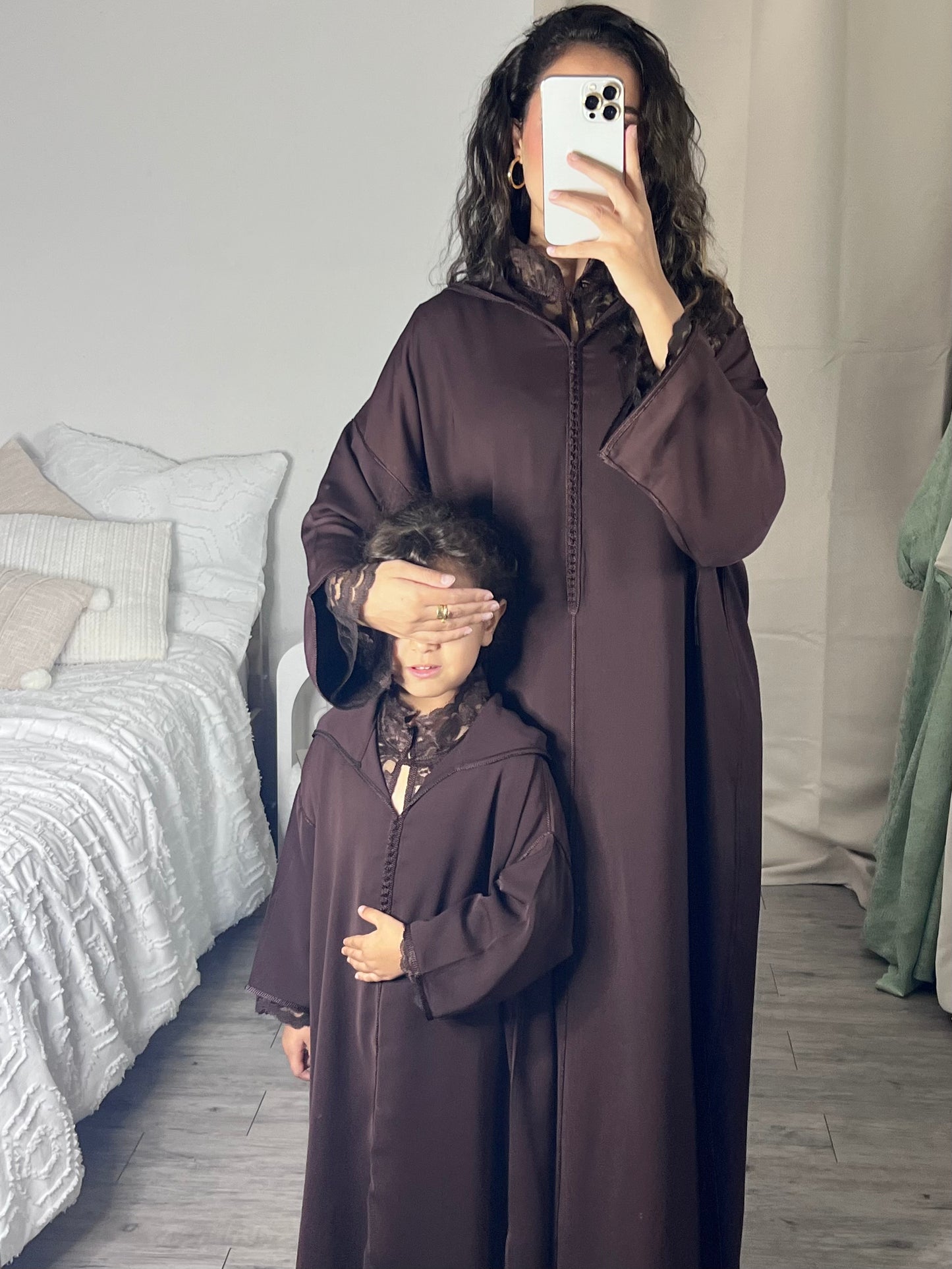 MIni Djellaba Marron chocolat