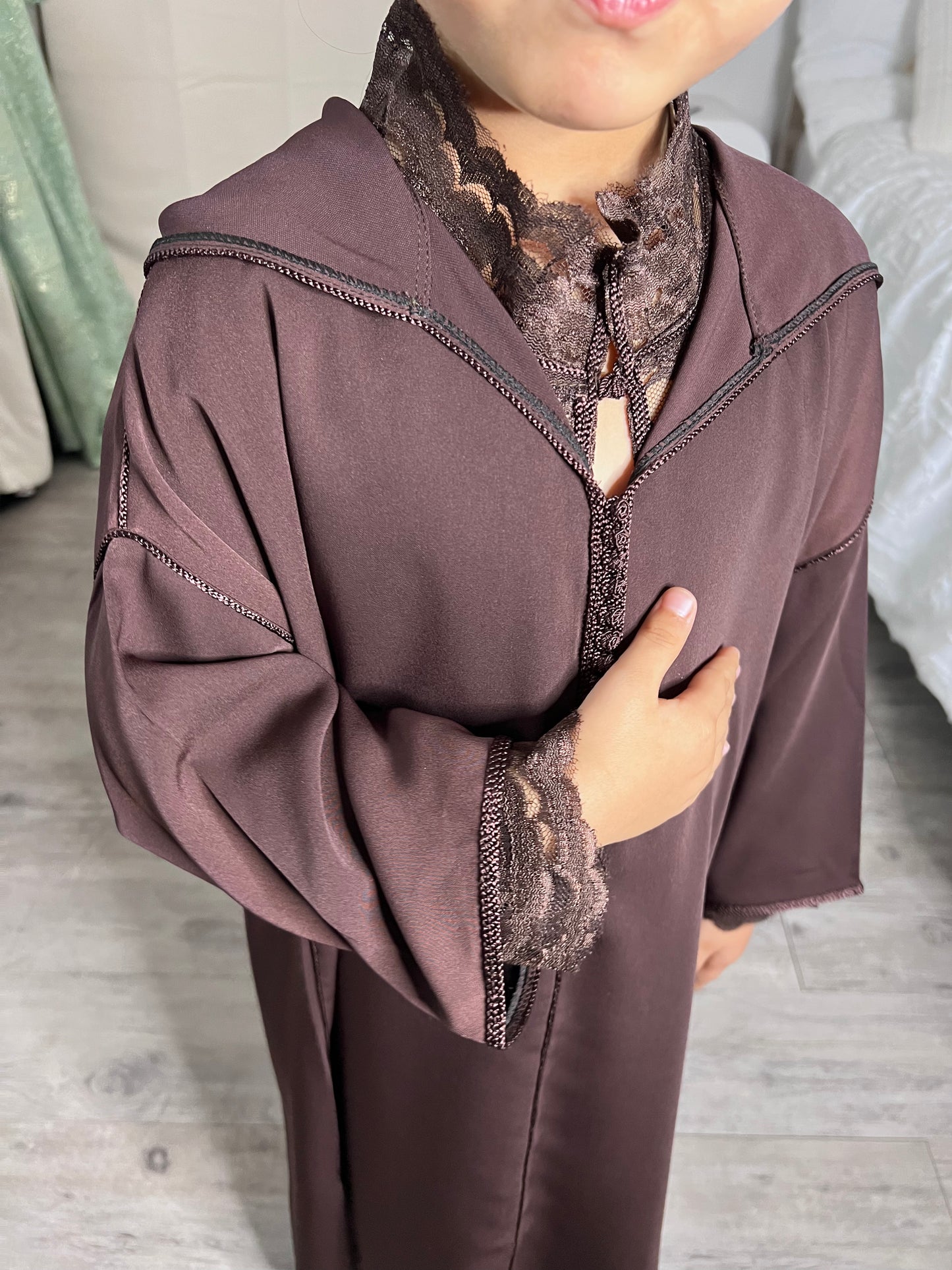 MIni Djellaba Marron chocolat