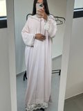 Djellaba rose poudré