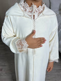 Mini Djellaba Blanc cassé