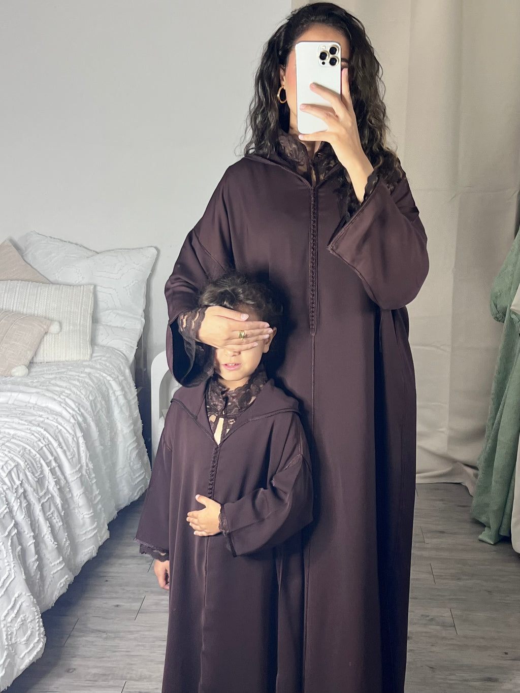 MIni Djellaba Marron chocolat